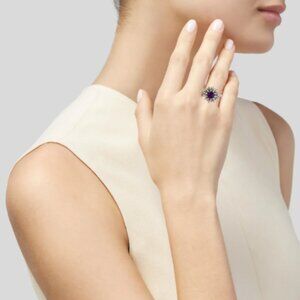DAVID YURMAN amethyst STARBURST ring, Sz 6.25